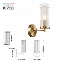 Rivoli Dolly Б0055539 Бра 10x25 см, Италия - фото 1 - фото 4