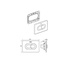 Roca Galaxy ZRU9307707 Черный Кнопка смыва 10x21,5x14,5 см, Испания - фото 2