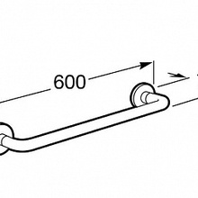 Roca Hotels 816729001 60 Полотенцедержатель 7,3x60x5,5 см, Испания - фото 1 - фото 2