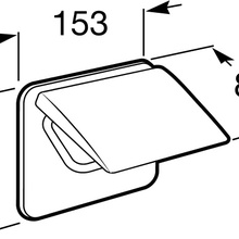 Roca Hotels 816720001 С крышкой Хром Держатель туалетной бумаги 8,4x15,3x11,5 см, Испания - фото 1 - фото 3