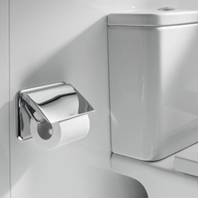 Roca Hotels 816720001 С крышкой Хром Держатель туалетной бумаги 8,4x15,3x11,5 см, Испания - фото 1 - фото 2