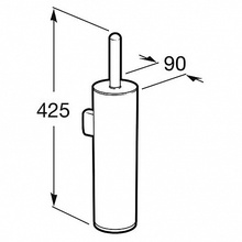 Roca Hotels 816726001 Для ершика хром Держатель Испания - фото 1 - фото 3