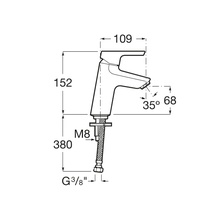 Roca Malva 75A323BC0M Для раковины Хром Смеситель для раковины, Испания - фото 1 - фото 3