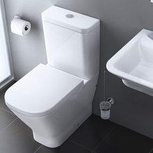 Roca The Gap 342472000 с горизонтальным выпуском Чаша для унитаза-компакта 65x34x44 см, Испания - фото 1 - фото 3
