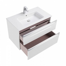 Roca The Gap 857551806 Белый блестящий 80 Тумба для раковины 45,3x78,5x51,5 см, Испания - фото 1 - фото 3