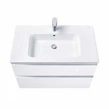 Roca The Gap 857551806 Белый блестящий 80 Тумба для раковины 45,3x78,5x51,5 см, Испания - фото 1 - фото 2