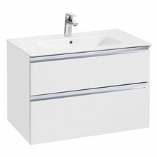 Roca The Gap 857551806 Белый блестящий 80 Тумба для раковины 45,3x78,5x51,5 см, Испания - фото 1 - фото 4