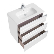 Roca The Gap 857553806 Белый глянец 80 Тумба для раковины 45,3x78,5x74,1 см, Испания - фото 1 - фото 2