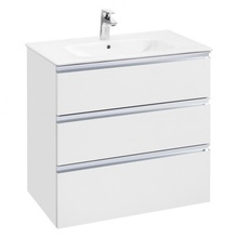 Roca The Gap 857553806 Белый глянец 80 Тумба для раковины 45,3x78,5x74,1 см, Испания - фото 1 - фото 1