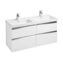 Roca The Gap ZRU9307637 Белый глянцевый 120 Тумба для раковины 45,3x117x51,5 см, Испания - фото 1 - фото 1
