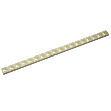 Роскошная Мозаика Бордюры БЛ 01 Разрезной Люстрированный Молочный Бордюр 1,3x25 см, Россия - фото 1 - фото 1