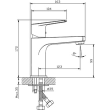 Rush Bali BA3835-11 Для раковины Хром глянцевый Смеситель 16,3x4,1x17,2 см, для раковины, Россия - фото 1 - фото 4