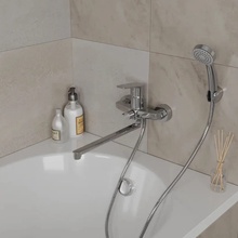 Rush Bali BA3835-51 Для ванны с душем Хром Смеситель 33,9x18,5 см, для ванны, Россия - фото 1 - фото 2