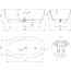 Salini Alda 101914G Белый глянцевый 160х70 Ванна из искусственного камня 160x70x57,5 см, Италия - фото 2