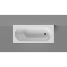 Salini Lofo UM12322 На ножках Белая матовая 180х80 Ванна из литьевого мрамора 180x80x61 см, Италия - фото 1 - фото 1
