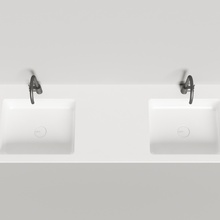 Salini Onda 1402202M Белый 180 Раковина 50x180x16,3 см, Италия - фото 1 - фото 4