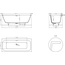 Salini Orlanda Axis Kit 103311G На ножках Белый 190х80 Ванна из литьевого мрамора 190x80x47 см, Италия - фото 13