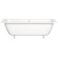 Salini Orlanda Axis Kit 103311G На ножках Белый 190х80 Ванна из литьевого мрамора 190x80x47 см, Италия - фото 1