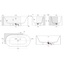 Salini Perla CL 1049202M Белый матовый 180х90 L с д/к Ванна из литьевого мрамора 180x90x60,5 см, Италия - фото 5