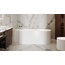 Salini Perla CL 1049202M Белый матовый 180х90 L с д/к Ванна из литьевого мрамора 180x90x60,5 см, Италия - фото 2
