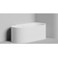 Salini Perla CL 1049203M Белый матовый 180х90 R с д/к Ванна из литьевого мрамора 180x90x60,5 см, Италия - фото 3