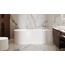 Salini Perla CL 1049203M Белый матовый 180х90 R с д/к Ванна из литьевого мрамора 180x90x60,5 см, Италия - фото 2