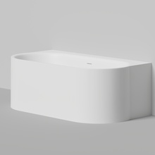 Salini Perla W 1049204M Белый матовый 170х90 с д/к Ванна из литьевого мрамора 170x90x60,5 см, Италия - фото 1 - фото 2