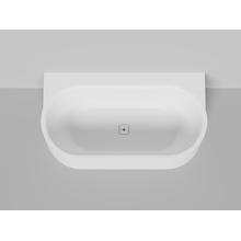 Salini Perla W 1049204M Белый матовый 170х90 с д/к Ванна из литьевого мрамора 170x90x60,5 см, Италия - фото 1 - фото 1