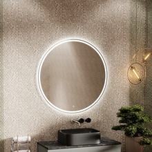 Sancos Bella BE900 LED 90 Зеркало 2,5x90x90 см, Италия - фото 1 - фото 3