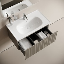 Sancos Code CD80GP Серая платина 80 Тумба для раковины 45,3x78,5x40 см, Италия - фото 1 - фото 3