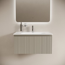 Sancos Code CD80GP Серая платина 80 Тумба для раковины 45,3x78,5x40 см, Италия - фото 1 - фото 2