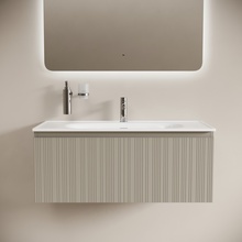 Sancos Code CD100GP Серая платина 100 Тумба для раковины 45,3x99x40 см, Италия - фото 1 - фото 2