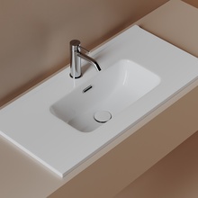 Sancos Compact CN7026 Белый 80 Раковина 39,5x81x17 см, Италия - фото 1 - фото 2