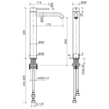 Sancos Etna SC9002CH Для раковины Хром глянцевый Смеситель 20,9x4,8x29,9 см, для раковины, Италия - фото 1 - фото 4