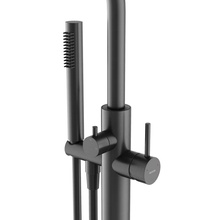 Sancos Etna SC9009GG Напольный для ванны Воронёная сталь Смеситель для ванны, Италия - фото 1 - фото 2