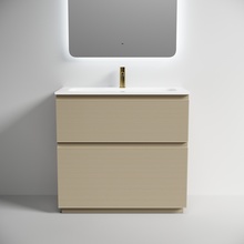 Sancos Folk Floor FL90FCP Капучино матовый 90 Тумба для раковины 44,5x89x85 см, Италия - фото 1 - фото 2