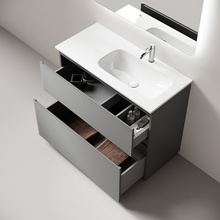 Sancos Folk Floor FL100FRES Ergraut soft 100 R Тумба для раковины 44,5x99,5x85 см, Италия - фото 1 - фото 3