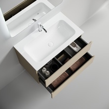 Sancos Folk FL80CP Капучино матовый 80 Тумба для раковины 44,5x79x50 см, Италия - фото 1 - фото 3