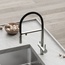Sancos Imola SC4010BNbh Для кухни Никель брашированный / Чёрный матовый Смеситель для кухонной мойки, Италия - фото 4