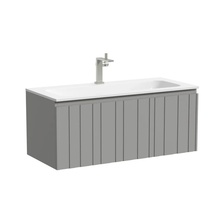 Sancos Ламель LM100WG Тёплый серый 100 Тумба для раковины 44,5x99,5x40,6 см, Италия - фото 1 - фото 1