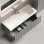 Sancos Ламель LM120WG Тёплый серый 120 Тумба для раковины 44,5x119,5x40,6 см, Италия - фото 3