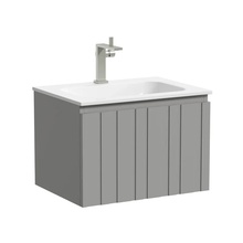 Sancos Ламель LM60WG Тёплый серый 60 Тумба для раковины 44,5x59x40,6 см, Италия - фото 1 - фото 1
