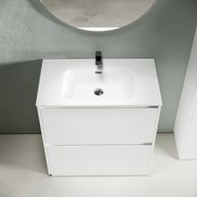 Sancos Libra Floor LB80FW Белый глянец 80 Тумба для раковины 45x79x84 см, Италия - фото 1 - фото 4