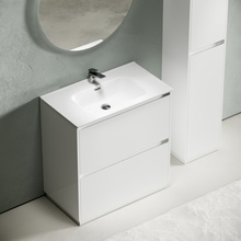 Sancos Libra Floor LB80FW Белый глянец 80 Тумба для раковины 45x79x84 см, Италия - фото 1 - фото 3