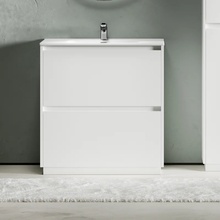 Sancos Libra Floor LB80FW Белый глянец 80 Тумба для раковины 45x79x84 см, Италия - фото 1 - фото 2