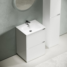 Sancos Libra Floor LB60FW Белый глянец 60 Тумба для раковины 45x59x84 см, Италия - фото 1 - фото 3