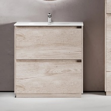 Sancos Libra Floor LB80FEG Дуб галифакс натуральный 80 Тумба для раковины 45x79x84 см, Италия - фото 1 - фото 2