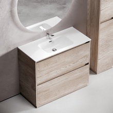 Sancos Libra Floor LB100FEG Дуб галифакс натуральный 100 Тумба для раковины 45x99x84 см, Италия - фото 1 - фото 3