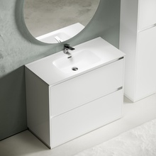 Sancos Libra Floor LB100FW Белый глянец 100 Тумба для раковины 45x99x84 см, Италия - фото 1 - фото 2