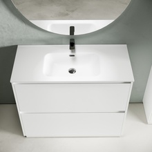 Sancos Libra Floor LB100FW Белый глянец 100 Тумба для раковины 45x99x84 см, Италия - фото 1 - фото 3